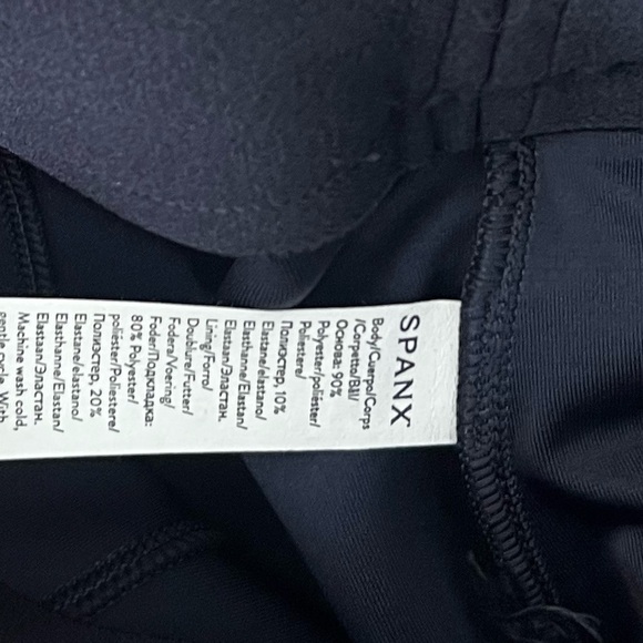 NWT Spanx Faux Suede Flare Pants in Classic Navy - Picture 11 of 11